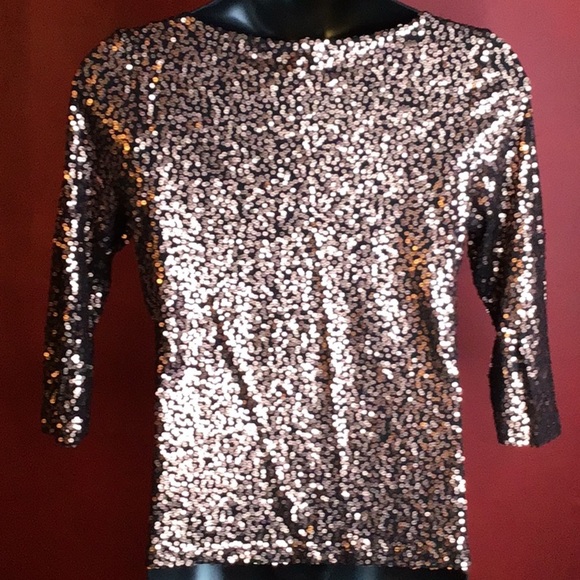 CALVIN KLEIN SEQUINED TOP SIZE L - Picture 4 of 5